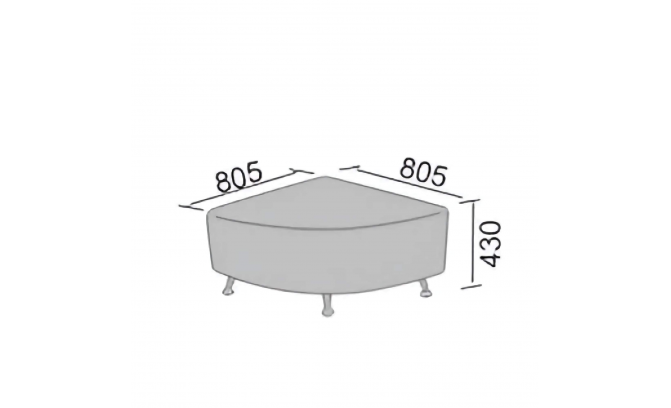 Диван офисный Оскар У